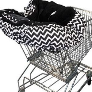Floppy Seat Chevron deluxe Shopping Cart and High Chair Cover